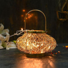 Load image into Gallery viewer, Tangled Wire Yellow Hanging Led Light
