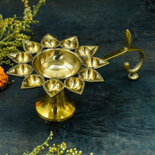 Load image into Gallery viewer, Antique Panchaarti Brass Diya
