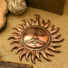 Load image into Gallery viewer, Sun God/Surya Metal Wall Hanging
