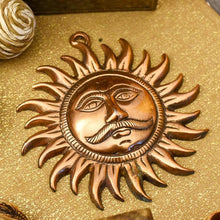 Load image into Gallery viewer, Sun God/Surya Metal Wall Hanging
