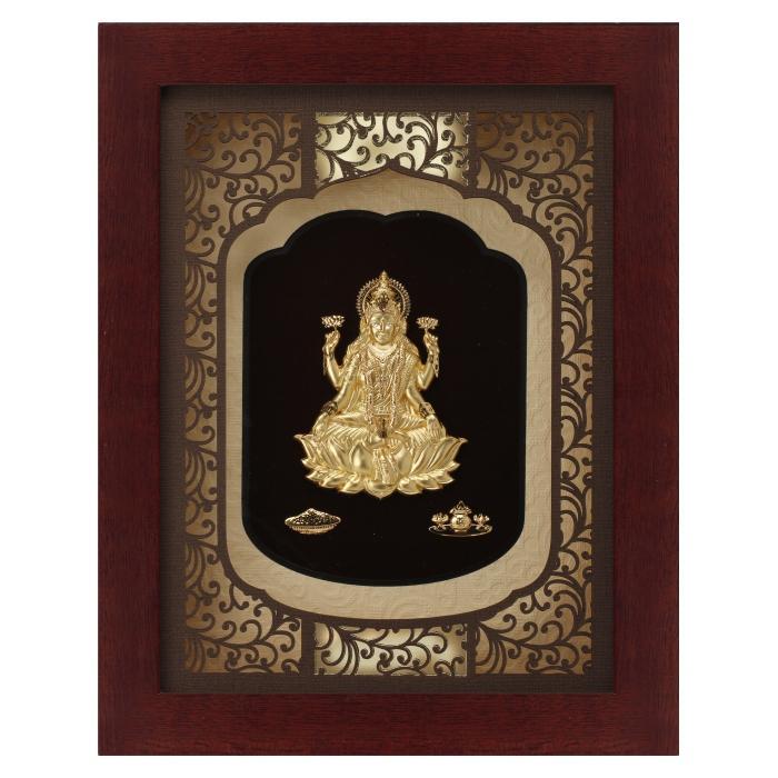 24K Gold Foil Big Laxmi Elite Frame