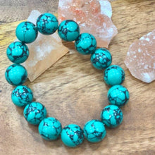 Load image into Gallery viewer, Turquoise/ Firoza Gemstone Protection 15 Bead Band/Bracelet
