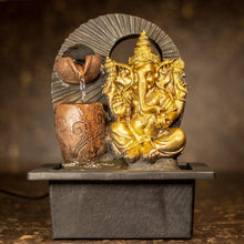 Load image into Gallery viewer, Ganesha with 2 Vessels Fountain
