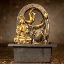 Load image into Gallery viewer, Buddha with Flower &amp; Hands Fountain
