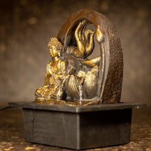 Load image into Gallery viewer, Buddha with Flower &amp; Hands Fountain
