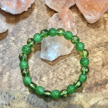 Load image into Gallery viewer, OM MANI PADME HUM Green Tibetan Band/ Bracelet

