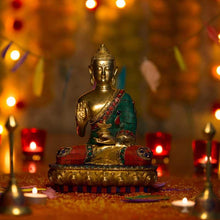 Load image into Gallery viewer, Antique Blessing  Buddha With Stone Idol
