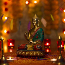 Load image into Gallery viewer, Antique Blessing  Buddha With Stone Idol
