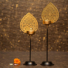 Load image into Gallery viewer, Aamrapali Peacock T-light Stand (Set of 2)
