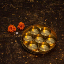 Load image into Gallery viewer, Unique Handcrafted Brass Pooja Samagridaan
