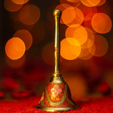Load image into Gallery viewer, Handcrafted Red Brass Pooja Bell
