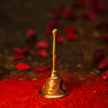 Load image into Gallery viewer, Handcrafted Red Brass Pooja Bell
