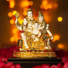 Load image into Gallery viewer, Handcrafted White &amp; Golden Shiv Parivar
