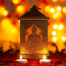 Load image into Gallery viewer, Handcrafted Antique Wooden Buddha Lantern
