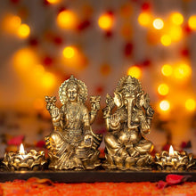 Load image into Gallery viewer, Laxmi Ganesha Candle holder
