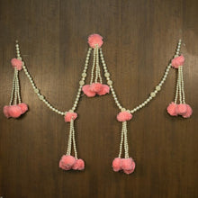 Load image into Gallery viewer, Baby Pink Pom Pom Toran/ Bandhanwar
