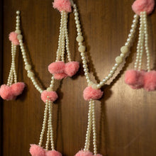 Load image into Gallery viewer, Baby Pink Pom Pom Toran/ Bandhanwar

