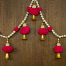 Load image into Gallery viewer, Pink Pom-Pom Toran/ Bandhanwar

