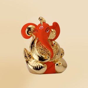 24 k Gold Foil Leaf Finish Ganesha