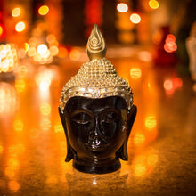 Load image into Gallery viewer, Black Buddha Head Showpiece
