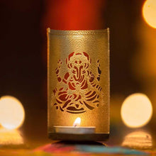Load image into Gallery viewer, Ganesha Shadow Casting Candleholder
