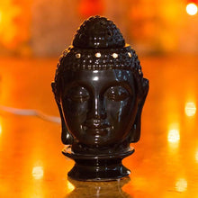 Load image into Gallery viewer, Shining Black Ceramic Buddha Head Aroma Diffuser
