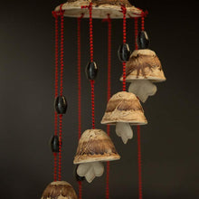 Load image into Gallery viewer, Handcrafted Brown Shaded Ceramic Wind Chime
