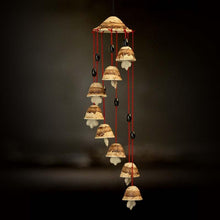 Load image into Gallery viewer, Handcrafted Brown Shaded Ceramic Wind Chime
