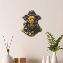 Load image into Gallery viewer, Antique Brass Ganesha Wall Hanging

