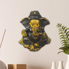 Load image into Gallery viewer, Antique Brass Ganesha Wall Hanging
