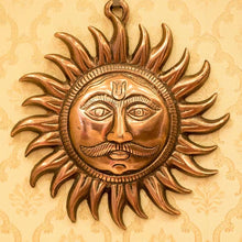 Load image into Gallery viewer, Sun God/Surya Metal Wall Hanging
