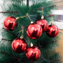 Load image into Gallery viewer, Decorative Red Christmas Balls Baubles (Set of 12)
