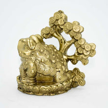 Load image into Gallery viewer, Feng Shui Clay Frog on Coin Wealth Money Tree For Prosperity and Good Luck
