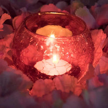 Load image into Gallery viewer, Red Crackled Matki Candle Holder
