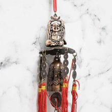 Load image into Gallery viewer, Feng Shui Traditional Dragon Bell Coins Laughing Buddha Wind Chime
