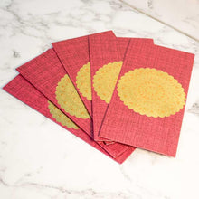 Load image into Gallery viewer, Scented Pink Envelope with Rangoli Design ( Pack of 5)

