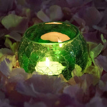 Load image into Gallery viewer, Green Crackled Matki Candle Holder
