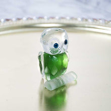 Load image into Gallery viewer, Green Crystal Owl Figurine Paperweight Table Centerpiece Home Décor
