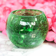 Load image into Gallery viewer, Green Crackled Matki Candle Holder
