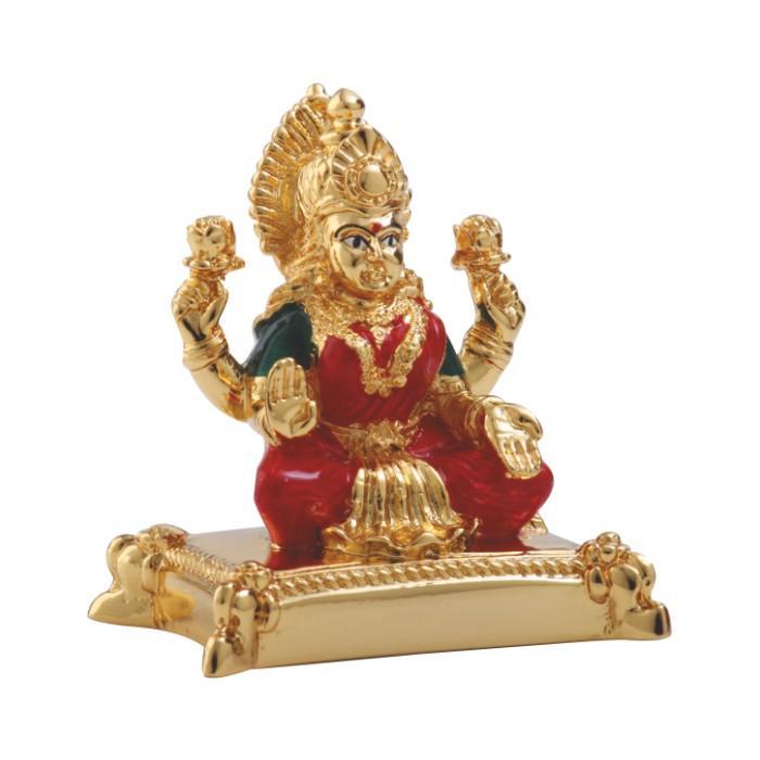 24K Gold Foil Red n Green Laxmi