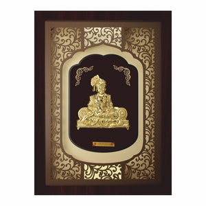 24K Gold Foil Extra Big Swami Narayan Elite Frame