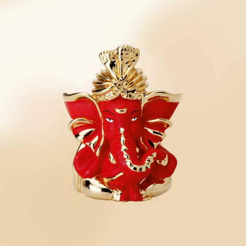 24k Gold Foil Umaputra Ganesh