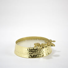 Load image into Gallery viewer, Brass Hammered Multi-Wick Scented Candle
