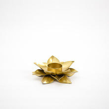 Load image into Gallery viewer, Alluring Golden Petals T-light Holder Showpiece

