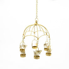 Load image into Gallery viewer, Hanging Bird Cage T-light Holder
