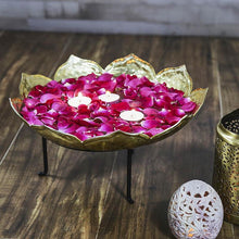 Load image into Gallery viewer, Golden Leafy Urli Stand (Set of 3)
