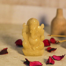 Load image into Gallery viewer, Yellow Aventurine Ganesha Showpiece
