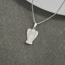 Load image into Gallery viewer, Rose Quartz Angel Pendant

