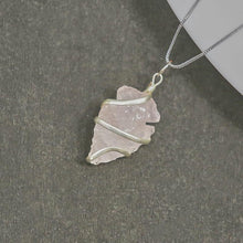 Load image into Gallery viewer, Raw Rose Quartz Crystal Pendant
