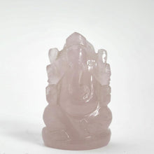 Load image into Gallery viewer, Rose Quartz Peace Gemstone Ganesha Showpiece
